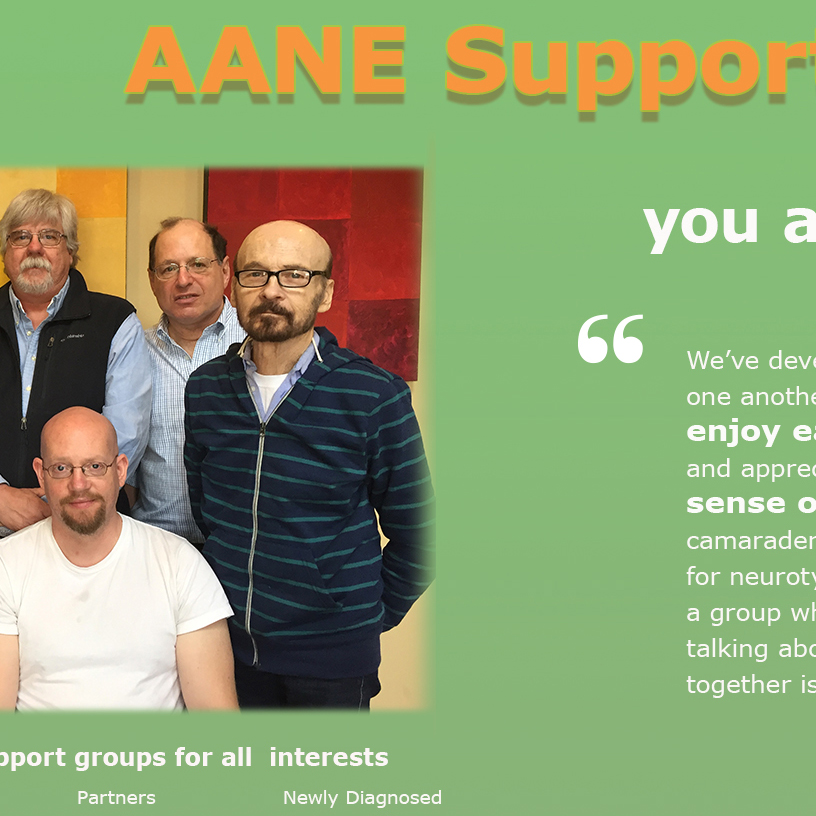 AANE Speakers and support groups thumbnail