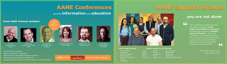 AANE conference speakers and support groups