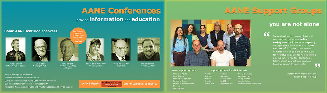 AANE conference speakers and support groups