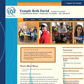 Temple Beth David website