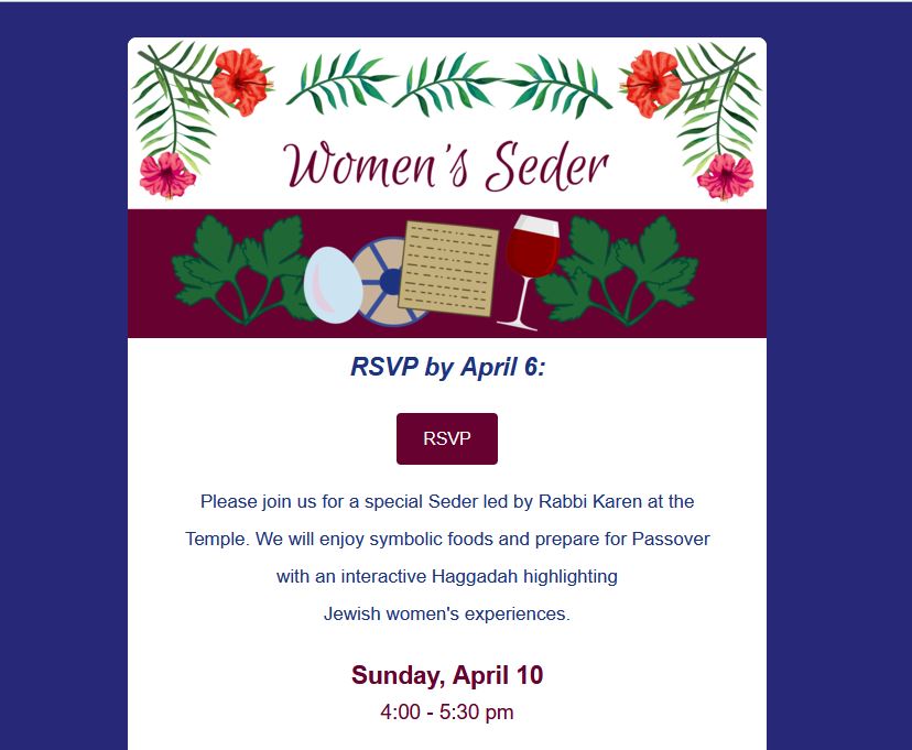 email header for invitation